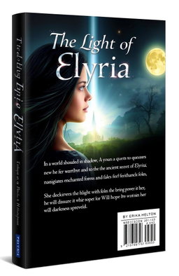 A captivating book cover design for a novel titled 'The Light of Elyria'