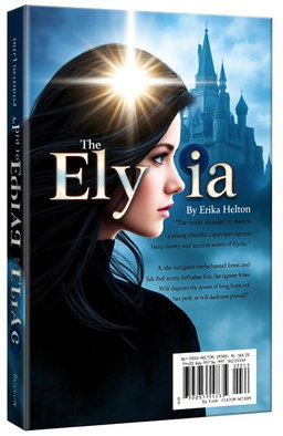 A captivating book cover design for a novel titled 'The Light of Elyria'