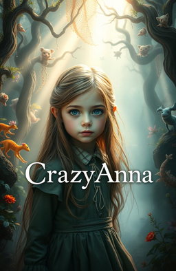 A young girl with an expressive face, growing up in a mysterious and magical environment