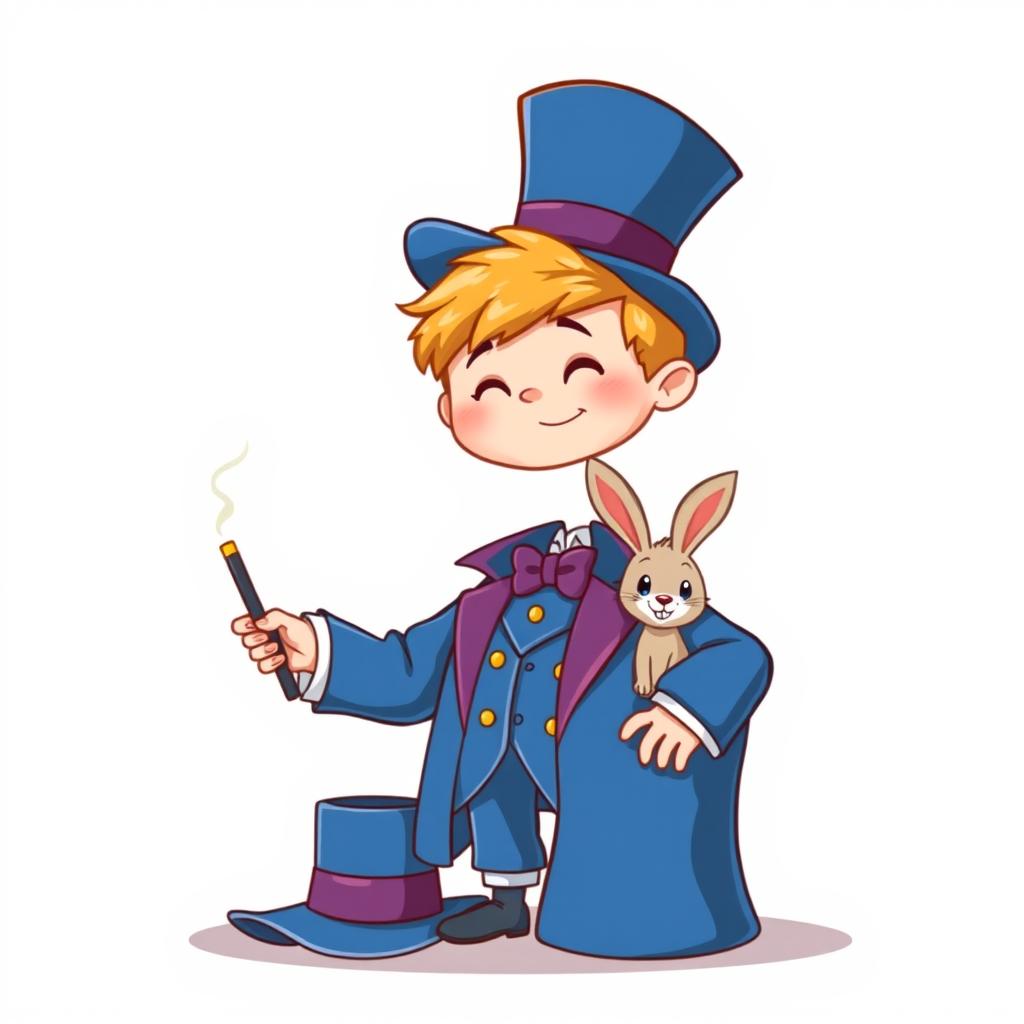 A cute and funny poster featuring a cartoon character