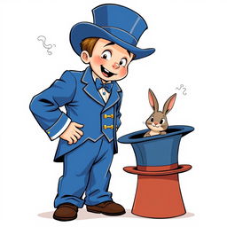 A whimsical and cute comic poster with a white background