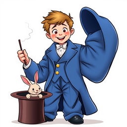 A whimsical and cute comic poster with a white background