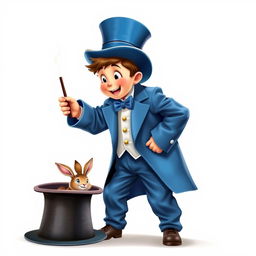 A whimsical and cute poster with a white background featuring a realistic character