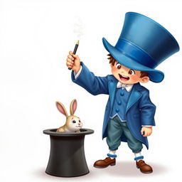 A whimsical and cute poster with a white background featuring a realistic character