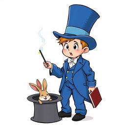 A whimsical and cute comic poster with a white background featuring a very realistic character