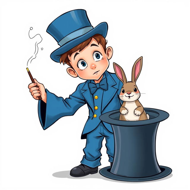 A whimsical and cute comic poster with a white background featuring a very realistic character