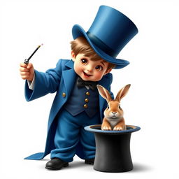 A whimsical and cute poster with a white background featuring a very realistic character