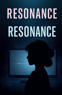 A thriller, crime, and sci-fi novel cover design titled "Resonance"
