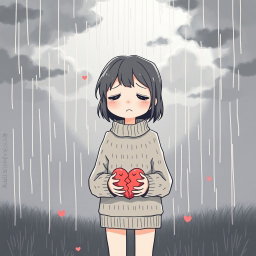 A heartfelt scene depicting the emotional essence of love and heartbreak