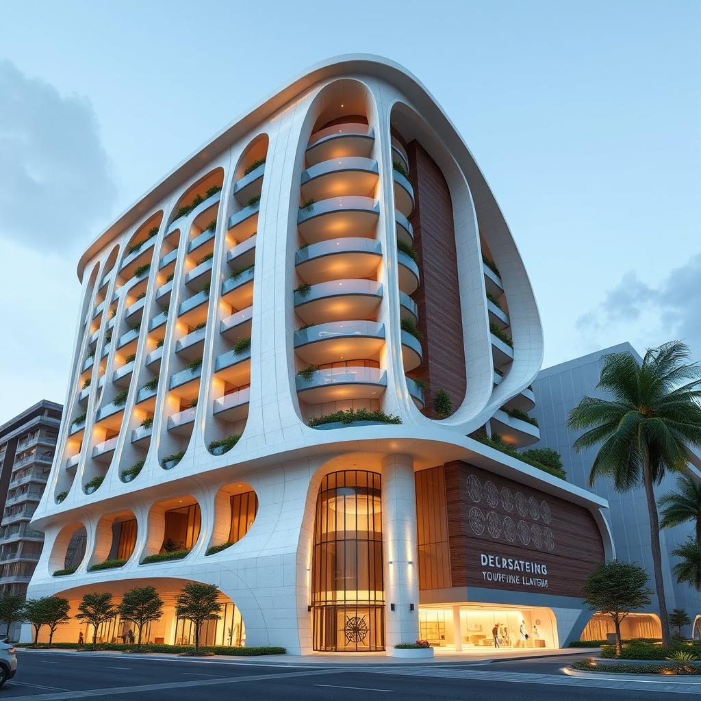 Sustainable Dolphin-Inspired Tower | Architectural Marvel