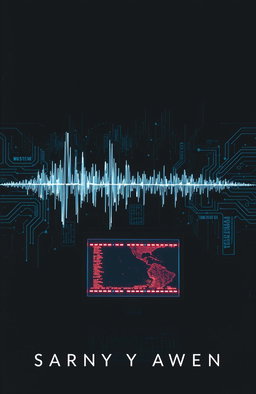 A captivating thriller, crime, and sci-fi novel cover featuring a dark, moody atmosphere