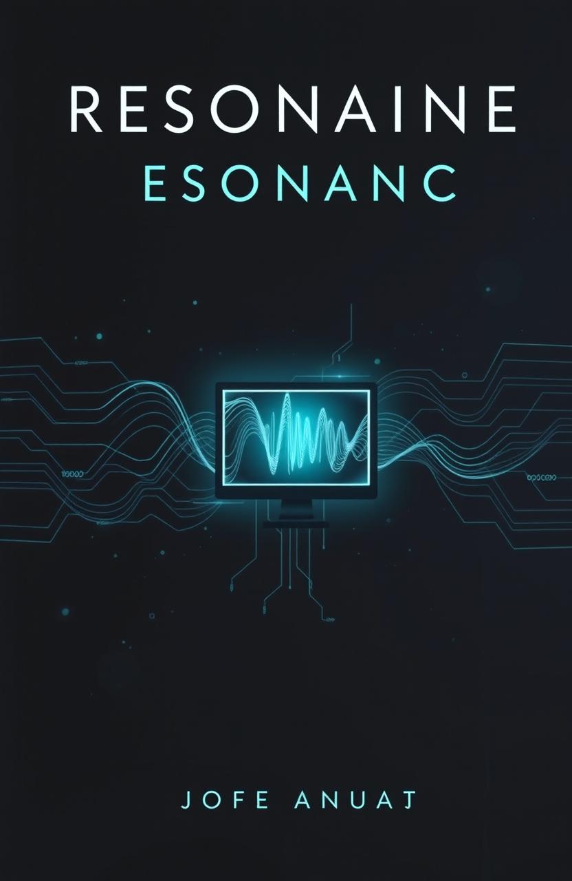 A dark and captivating book cover for a thriller, crime, and sci-fi novel