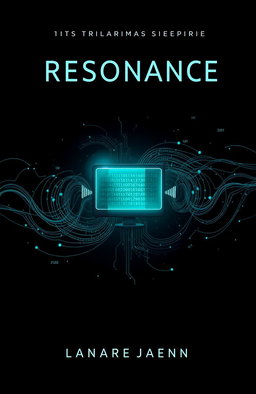 A dark and captivating book cover for a thriller, crime, and sci-fi novel