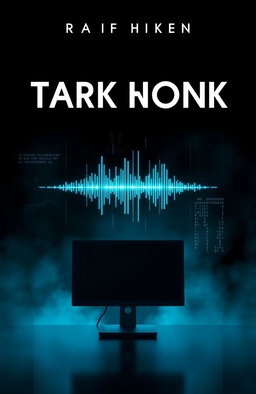 A dark, atmospheric book cover designed for a thriller, crime, and sci-fi novel