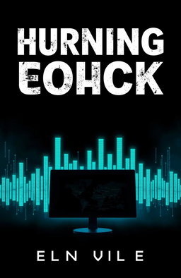 A dark, atmospheric book cover designed for a thriller, crime, and sci-fi novel