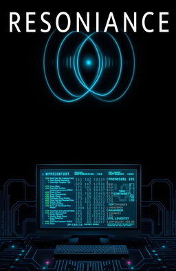 A dark and captivating book cover for a thriller, crime, and sci-fi novel