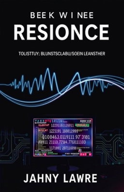 A dark and captivating book cover for a thriller, crime, and sci-fi novel