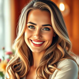 A stunning portrait of a woman, capturing her beauty and elegance