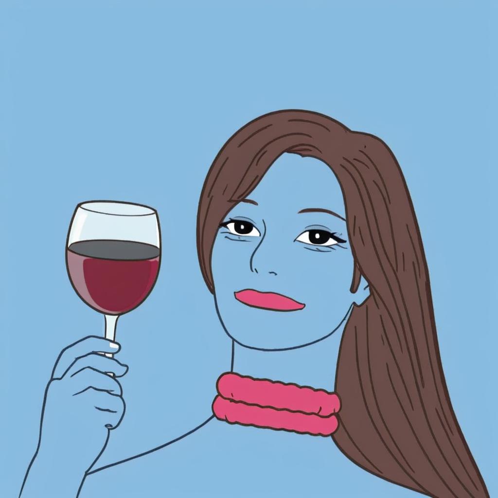 holding a wine glass and a wine bottle