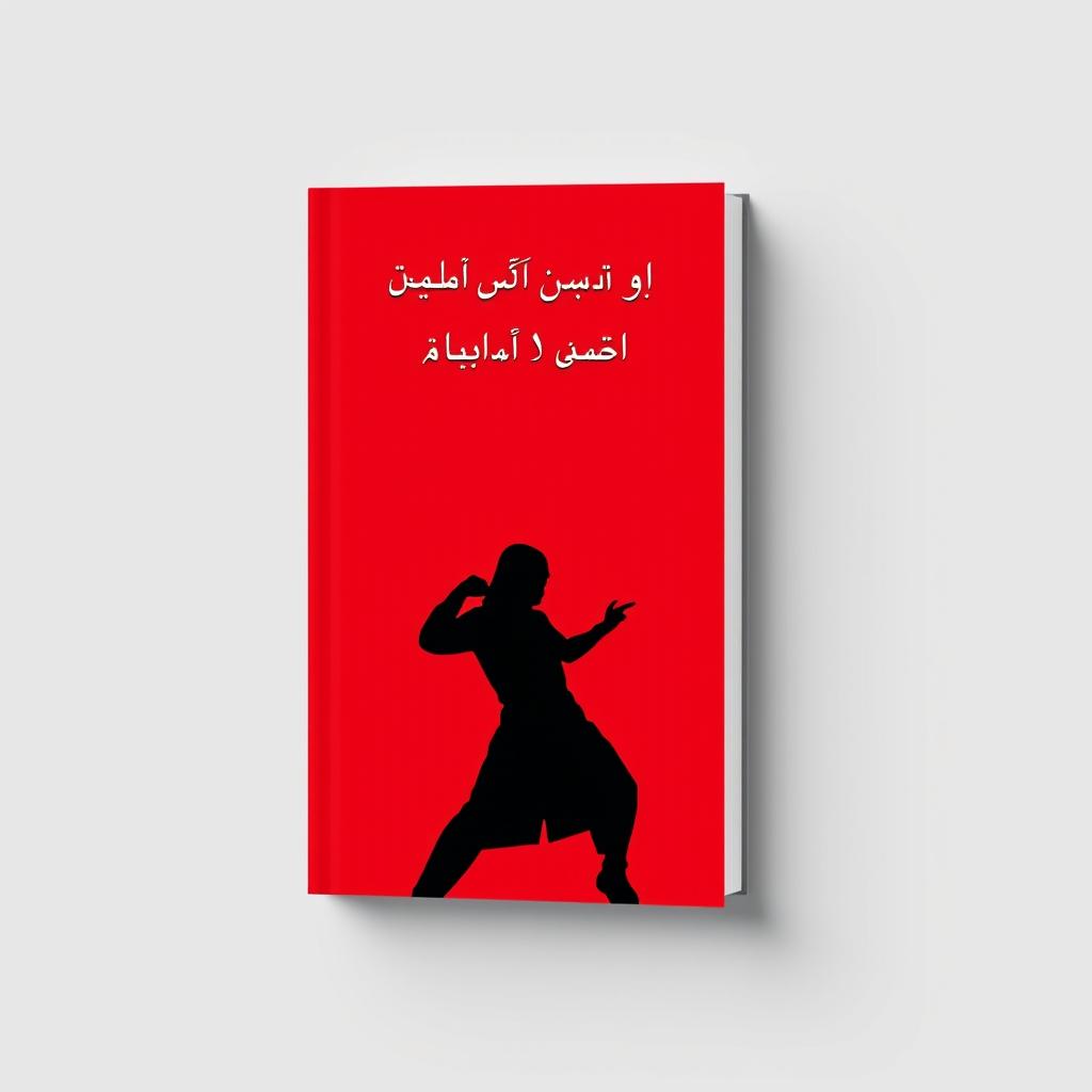Book cover design featuring a black silhouette of a character striking a dynamic pose, representing the concept of character creation