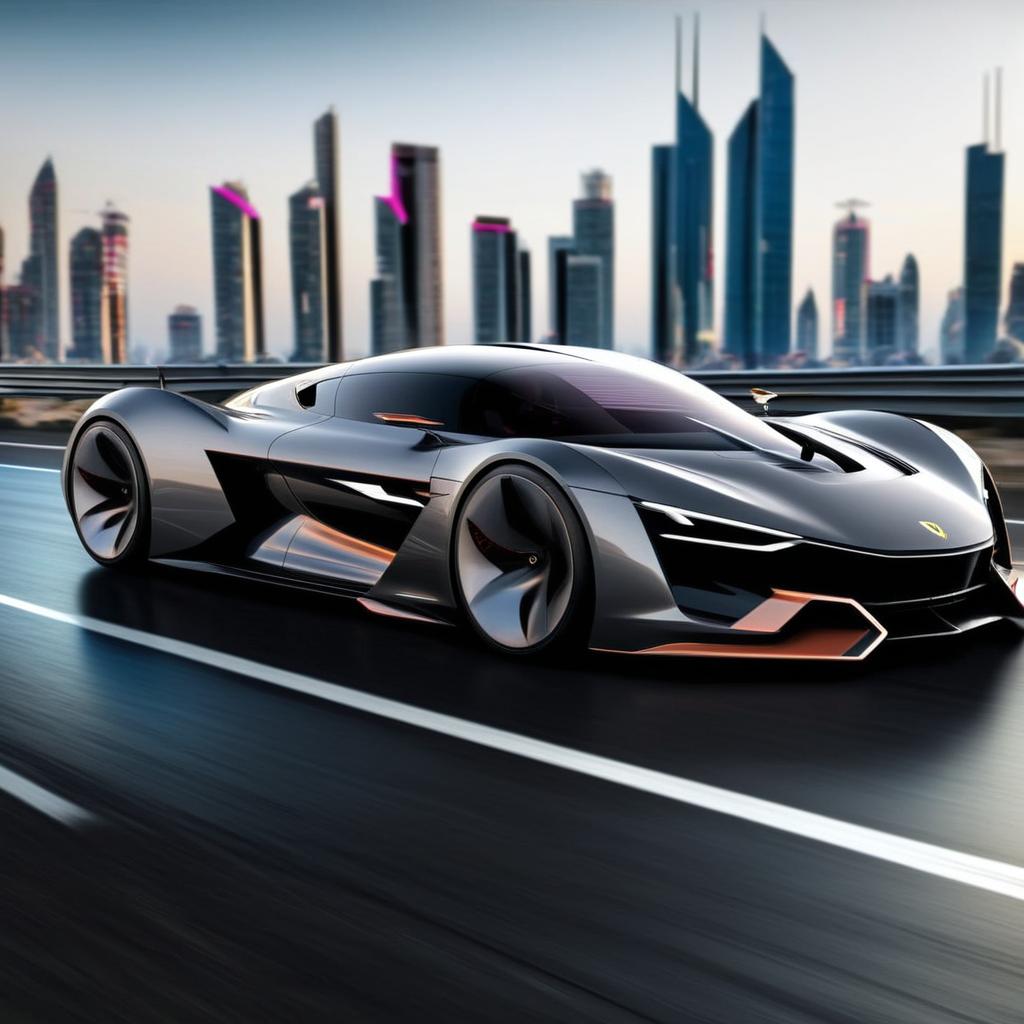 Futuristic hypercar Design concept car