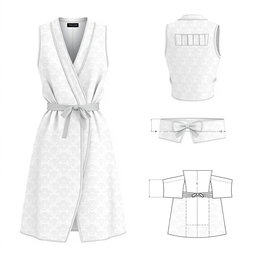 Design a women's vest with a luxurious brocade outer layer and a soft rayon cotton inner layer