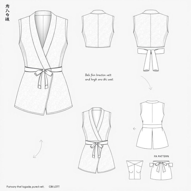 Design a women's vest with a luxurious brocade outer layer and a soft rayon cotton inner layer