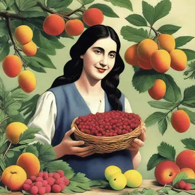 The author described the protagonist's love for gathering aggregate fruits from the wild in her book.