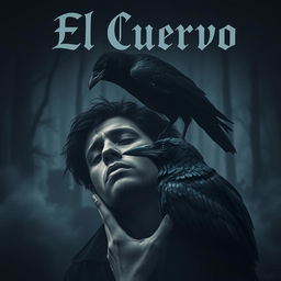An emotional and dark scene featuring a man weeping over the death of his beloved, surrounded by a somber, shadowy environment