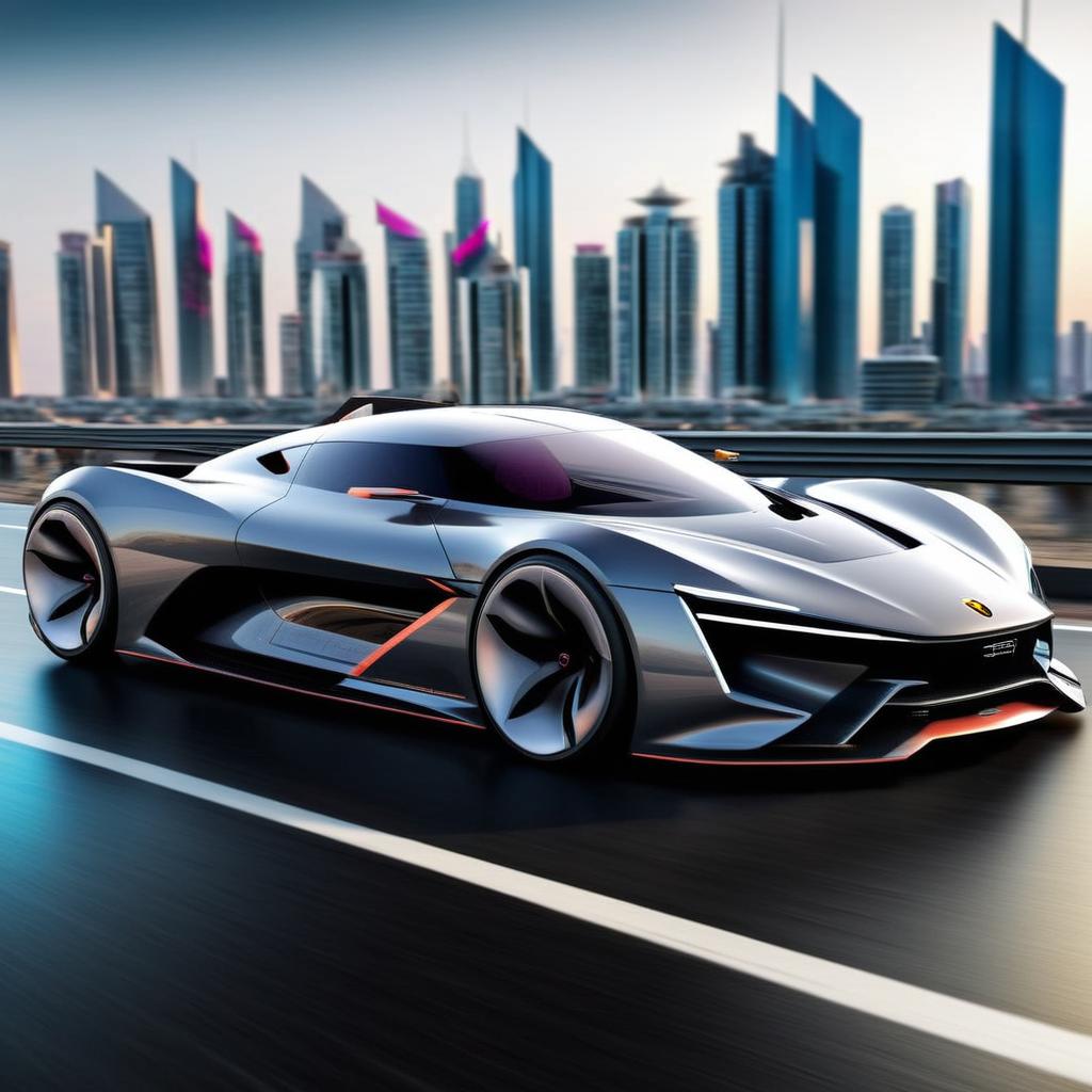 Futuristic hypercar Design concept  car