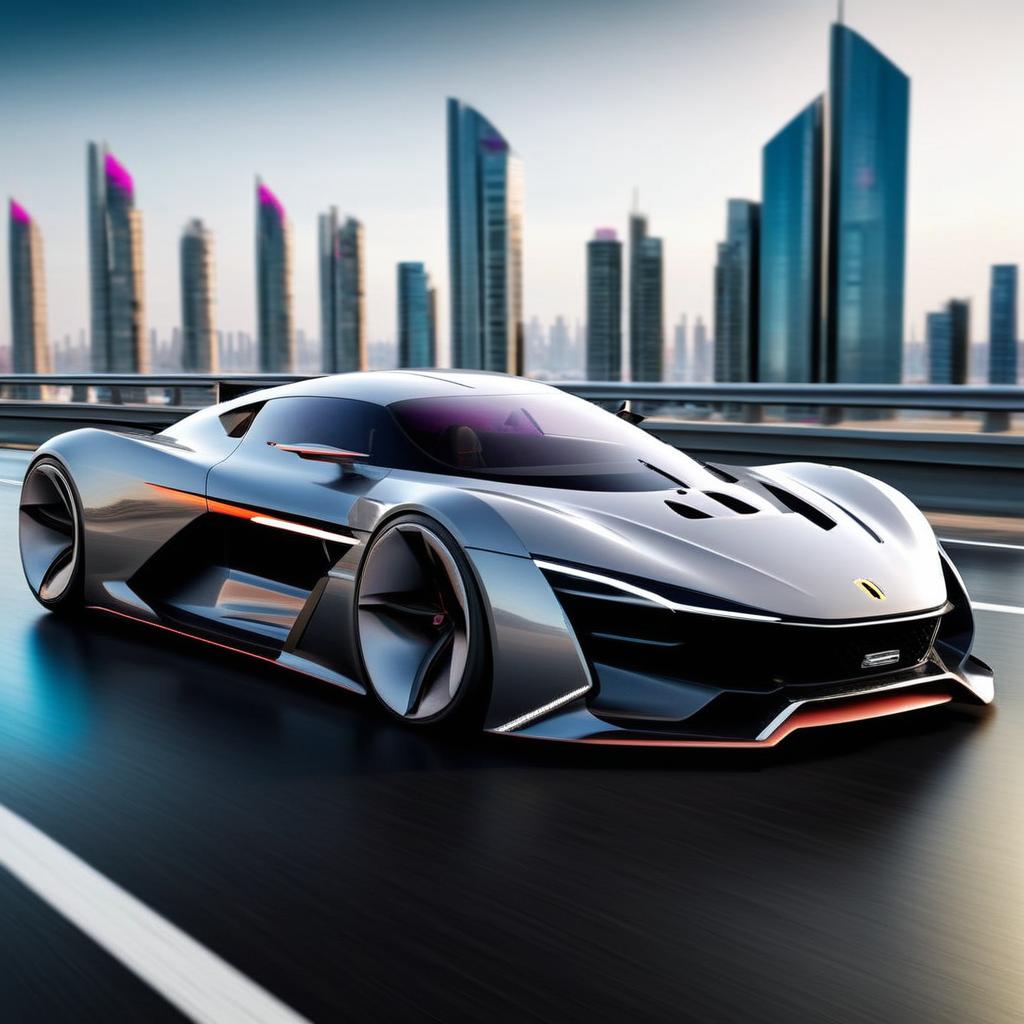 Futuristic hypercar Design concept  car