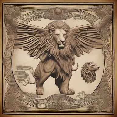 The ancient legend speaks of an aggregative creature, with the body of a lion, wings of an eagle, and the tail of a serpent.