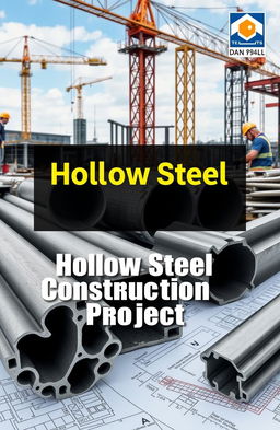 A professional cover for a construction project involving hollow steel sections