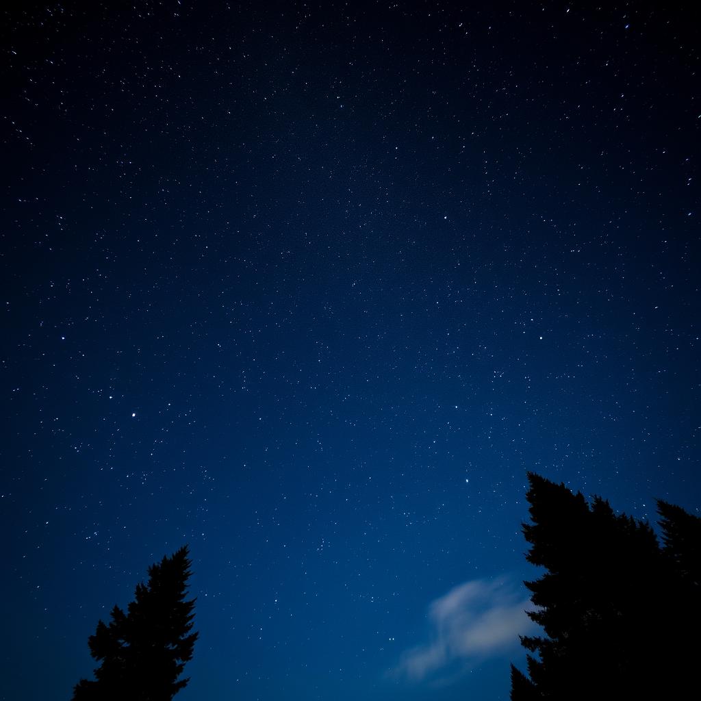 A breathtaking night sky filled with countless stars twinkling brightly