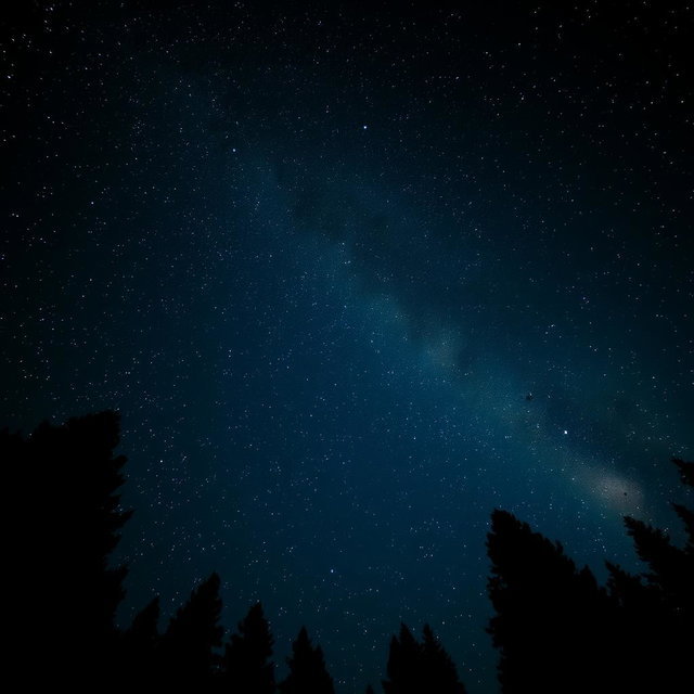 A breathtaking night sky filled with countless stars twinkling brightly