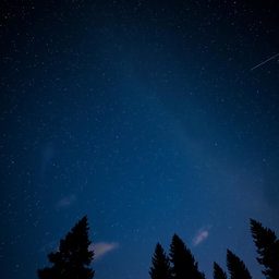 A breathtaking night sky filled with countless stars twinkling brightly