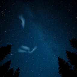 A breathtaking night sky filled with countless stars twinkling brightly