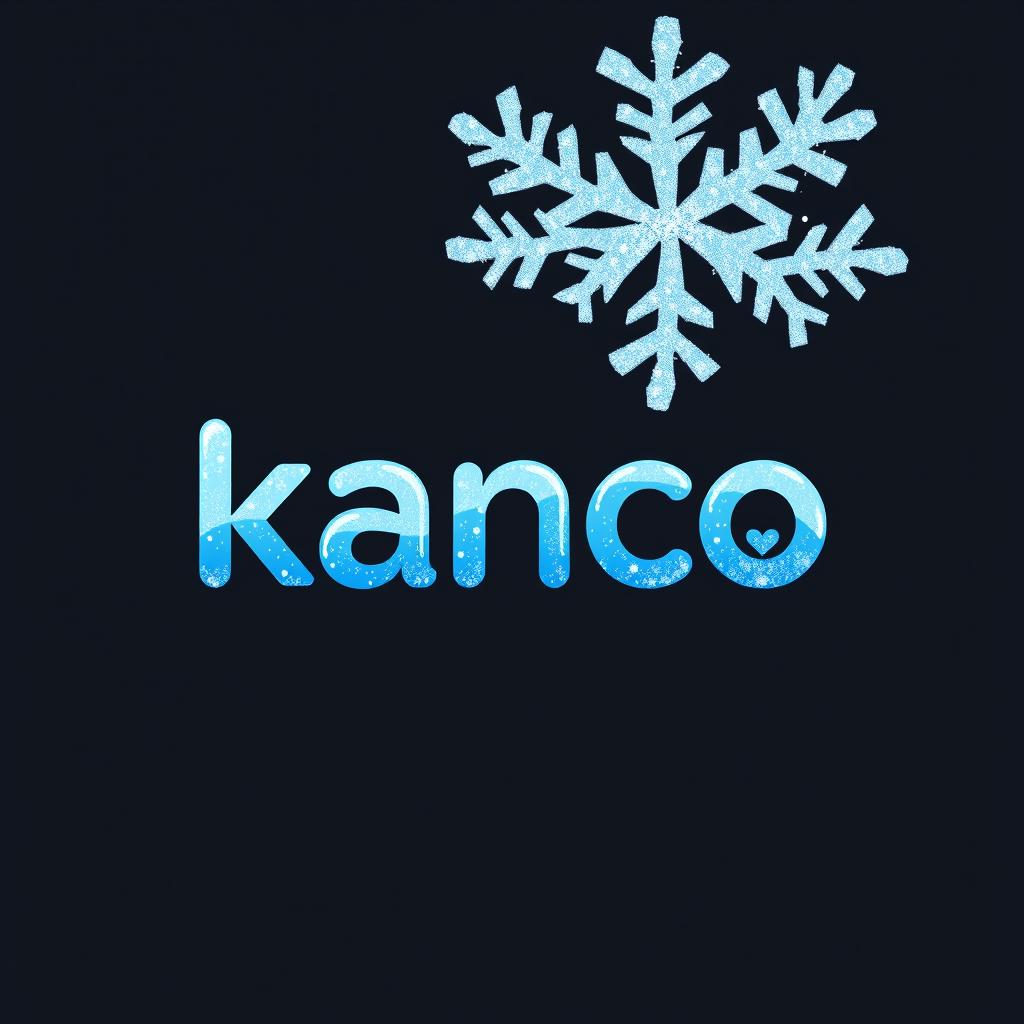 A simple logo design featuring the text 'kanco' with a unique font