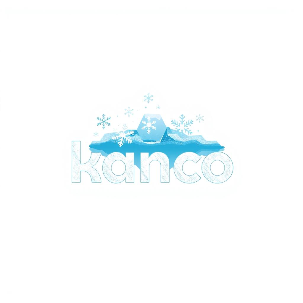 A simple and elegant logo design featuring the brand name 'kanco'
