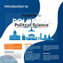 A visually appealing graphic titled 'Introduction to Political Science'