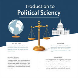 A visually appealing graphic titled 'Introduction to Political Science'