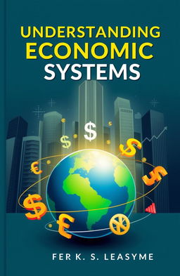 A captivating book cover design featuring the theme of economic systems