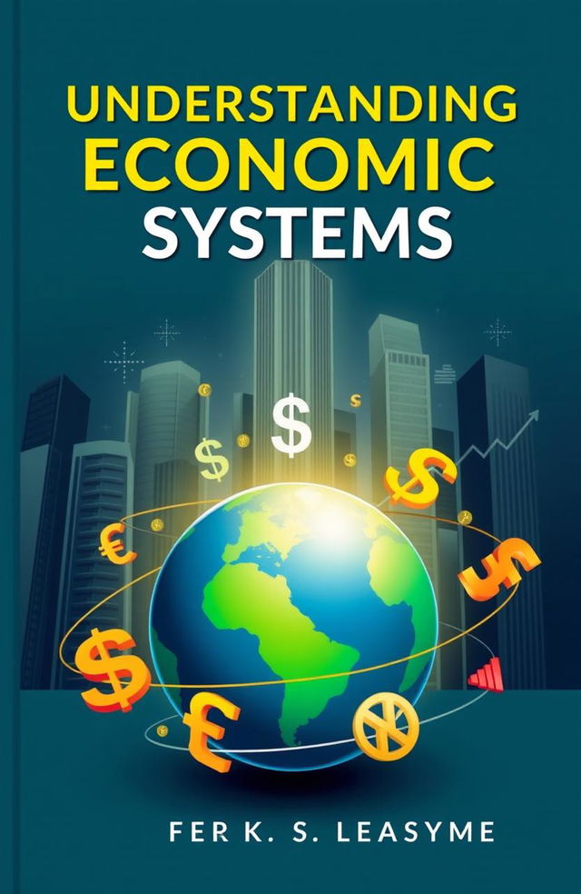 A captivating book cover design featuring the theme of economic systems