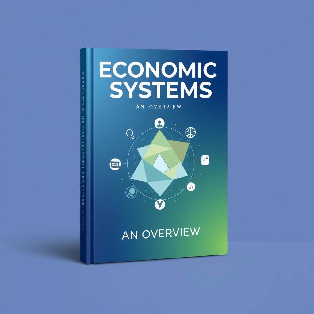 A beautifully designed book cover titled 'Economic Systems: An Overview'