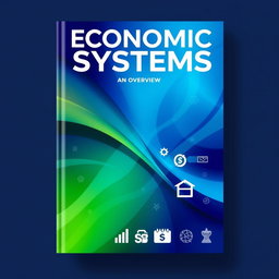 A striking book cover design for 'Economic Systems: An Overview'