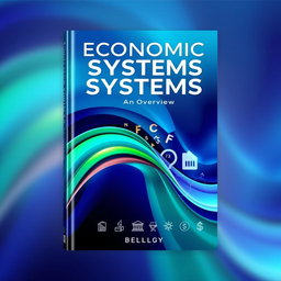 A striking book cover design for 'Economic Systems: An Overview'