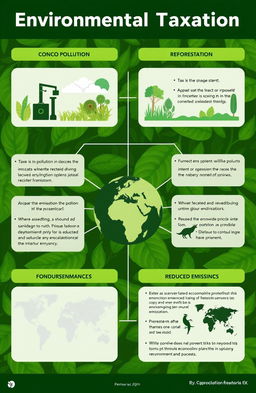 An infographic depicting the concept of environmental taxation in the Congo