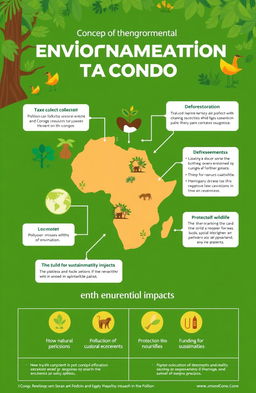 An infographic depicting the concept of environmental taxation in the Congo