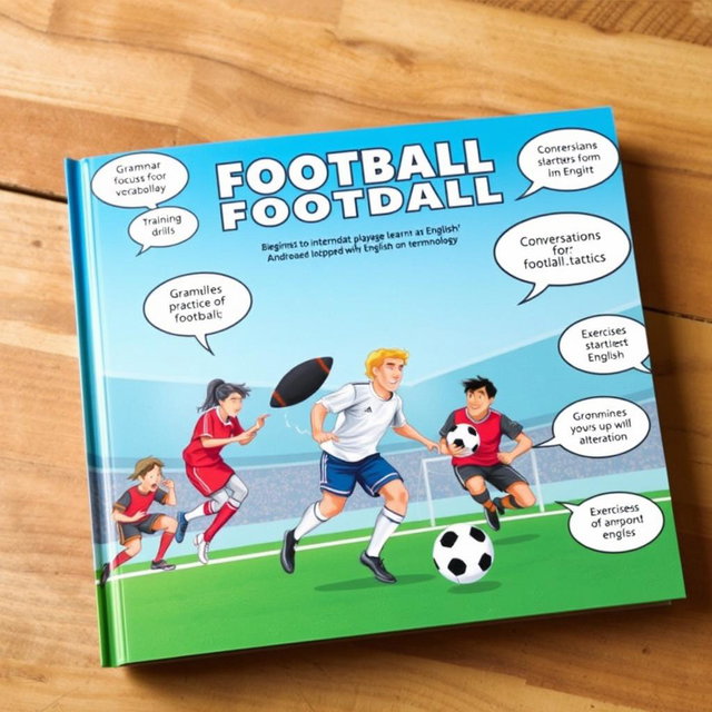 A comprehensive English language learning book designed specifically for football players