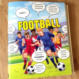 A comprehensive English language learning book designed specifically for football players